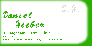 daniel hieber business card